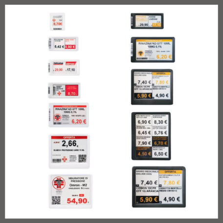 Etichette elettroniche per farmacia